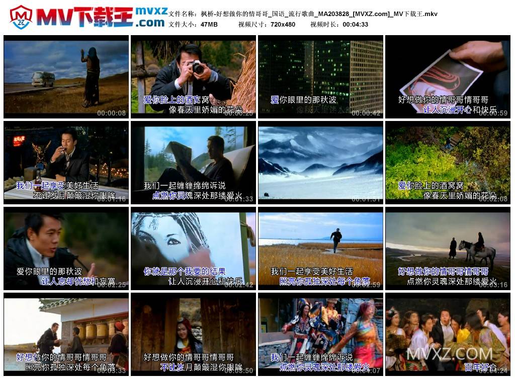 枫桥-好想做你的情哥哥_国语_流行歌曲_MA203828